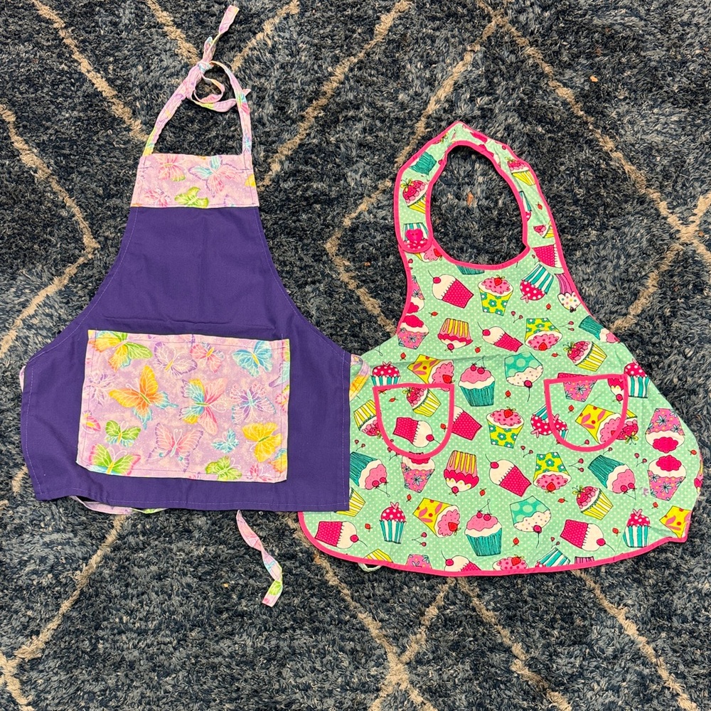 Colorful Kids Apron Set